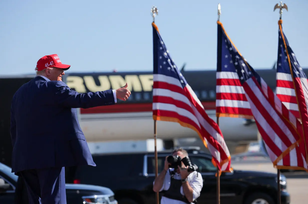 Republican presidential nominee Trump holds campaign rally in Wilmington, North Carolina