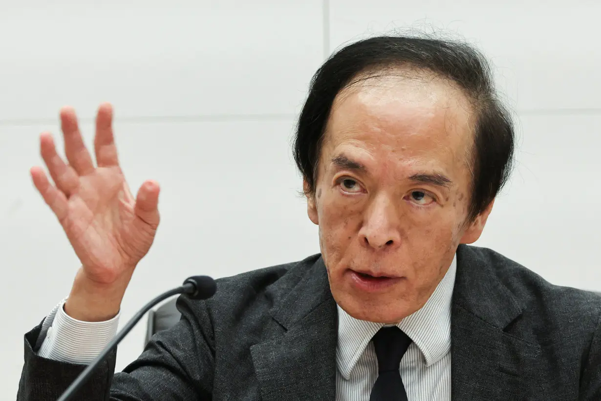 Bank of Japan Governor Kazuo Ueda attends a press conference after the Bank's policy meeting, in Tokyo