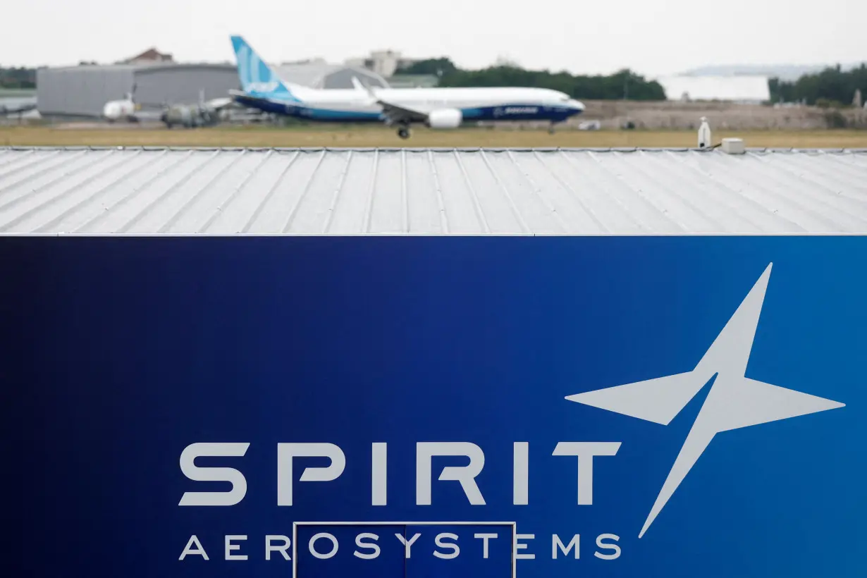 FILE PHOTO: The Spirit AeroSystems logo is pictured