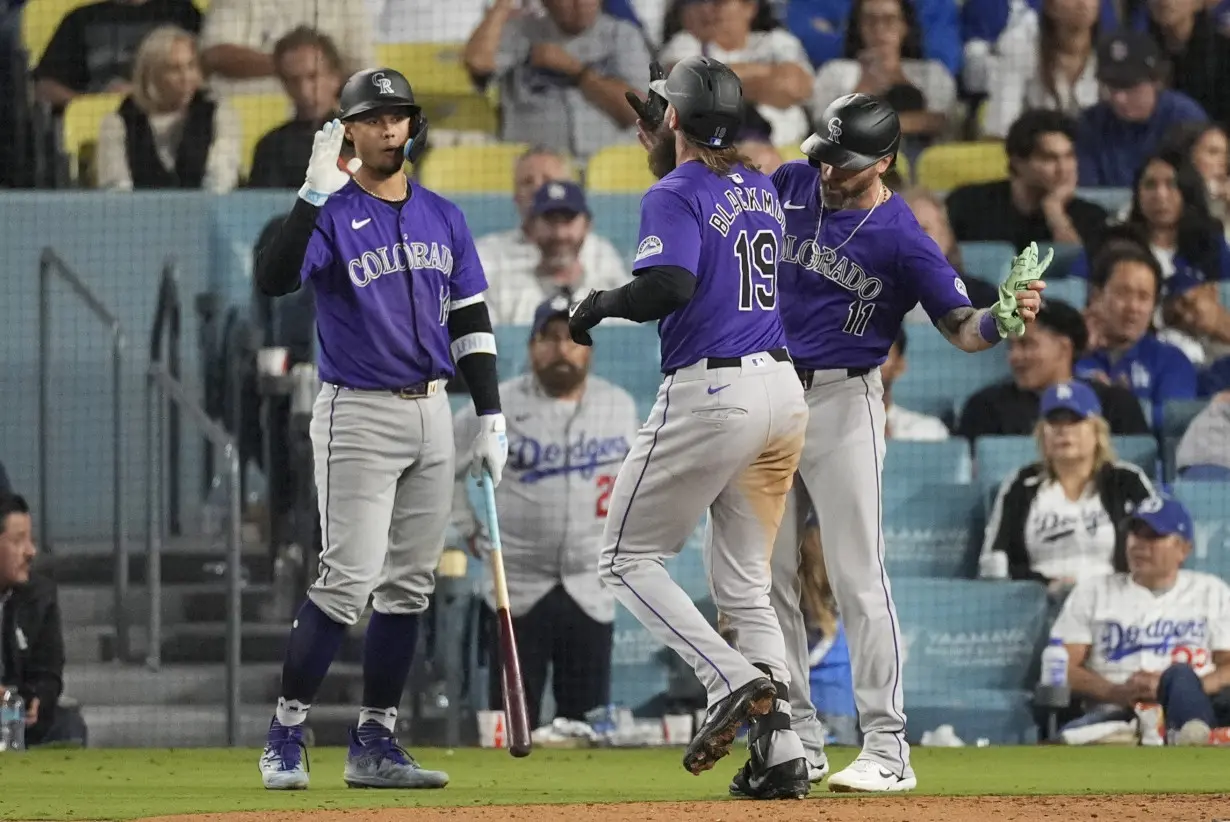 Rockies Dodgers Baseball