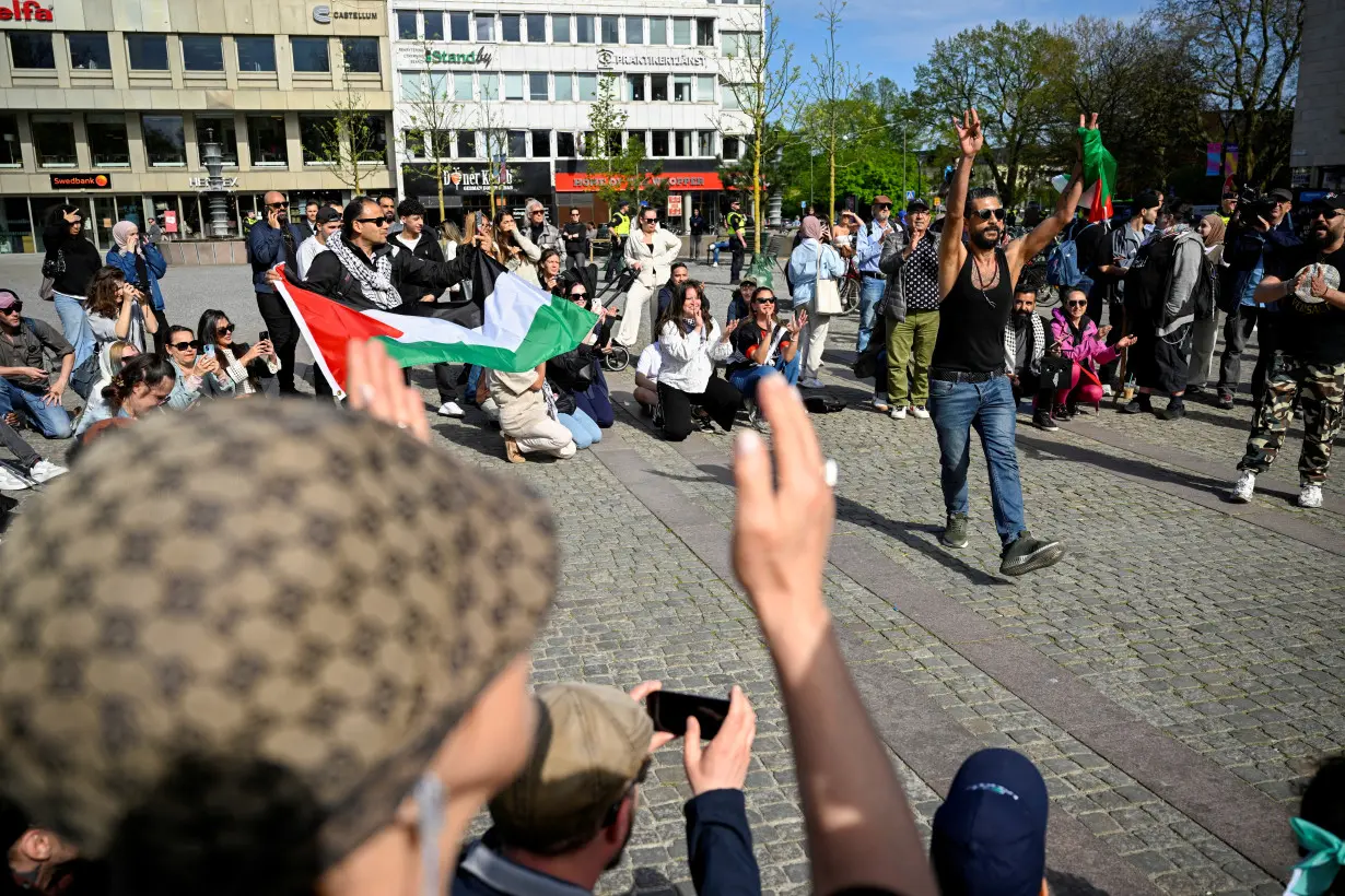 FILE PHOTO: Demonstration at Gustav Adolfs Torg in Malmo