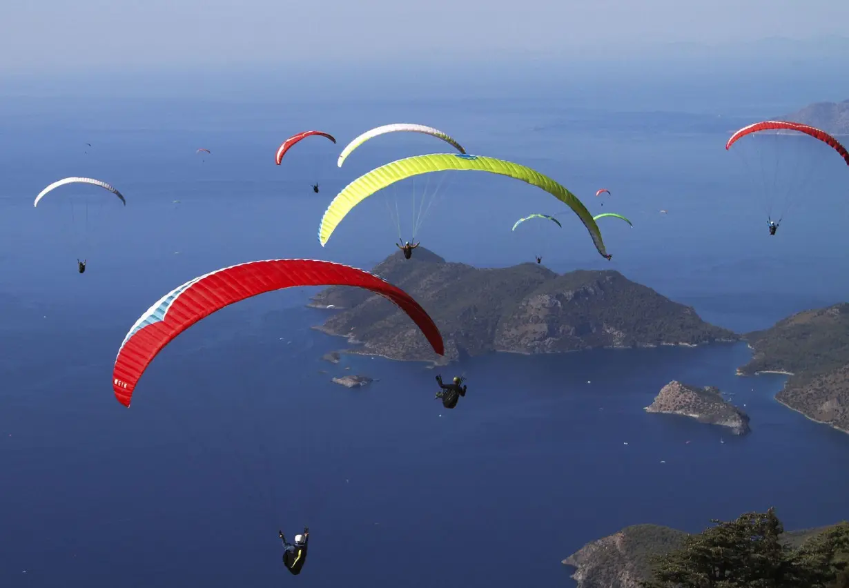 Muğla is renowned for paragliding.