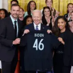 NWSL champion Gotham FC becomes first team from league to go to White House, meets with President Biden