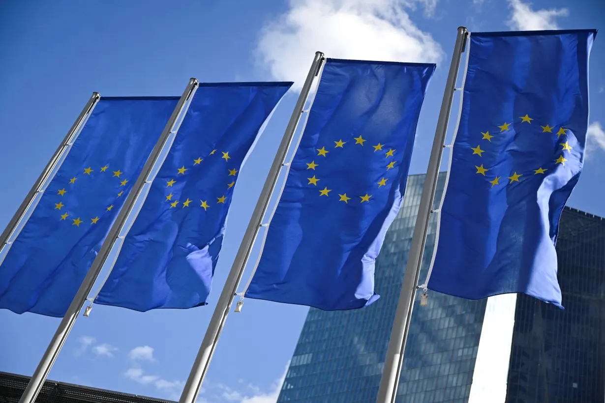 ECB President Lagarde speaks to reporters following the Governing Council's monetary policy meeting, in Frankfurt