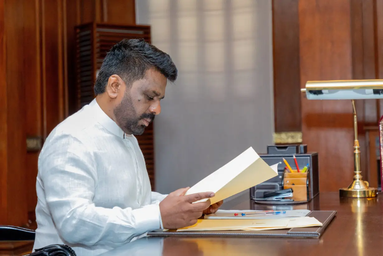 Oath taking ceremony of Sri Lanka's newly elected President Anura Kumara Dissanayake