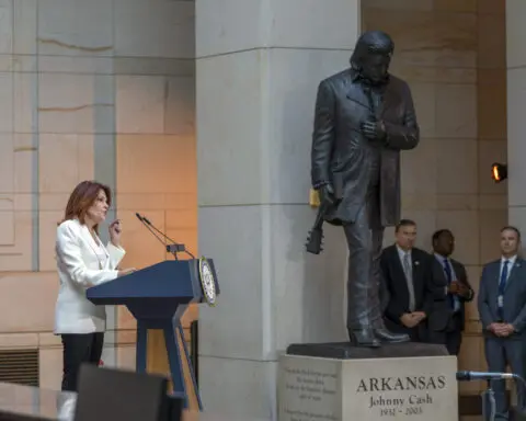 Hello, I'm Johnny Cash's statue: A monument to the singer is unveiled at the US Capitol