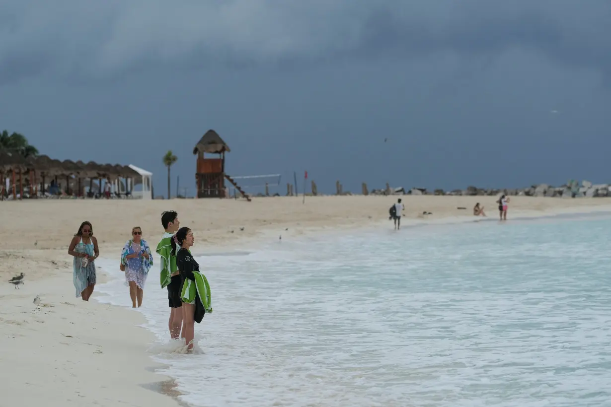 Preparations for Tropical Storm Helene, in Cancun