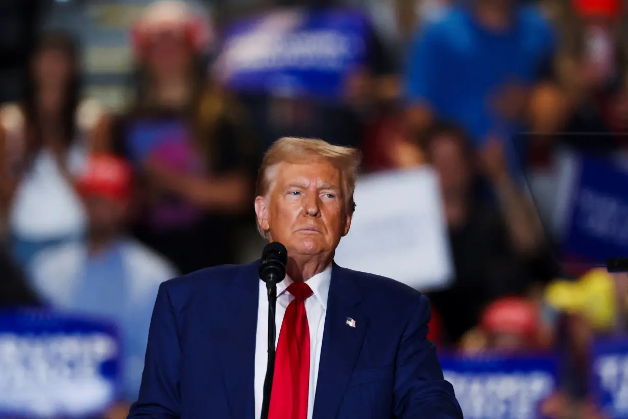 Former U.S. President Trump rally at Nassau Veterans Memorial Coliseum in Uniondale