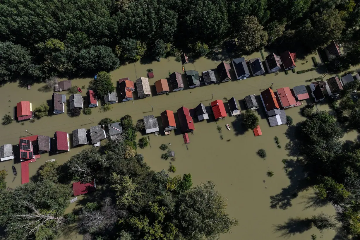 Flooding Danube in Hungary