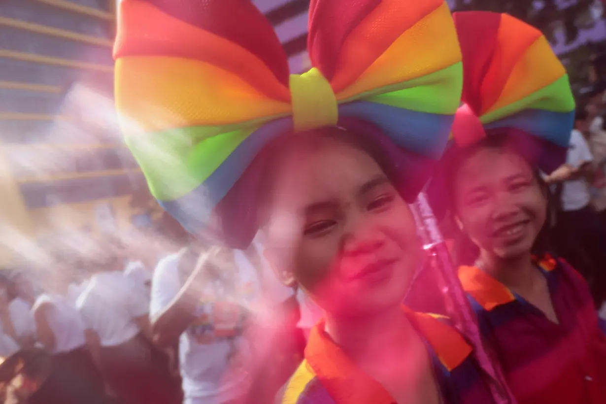 Pride parade celebrates same sex marriage bill in Bangkok