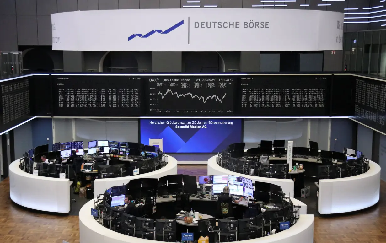 German share price index DAX graph is pictured at the stock exchange in Frankfurt