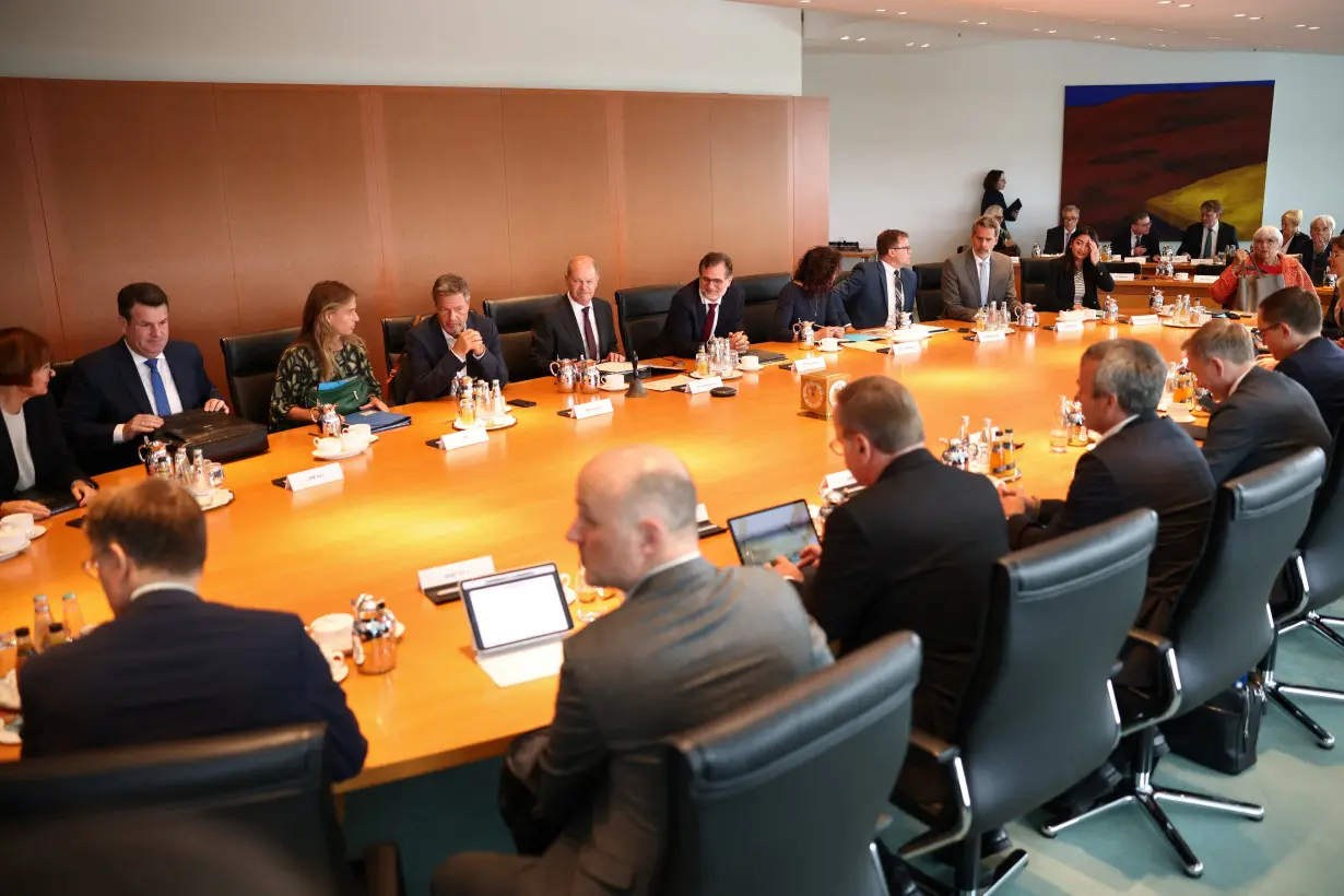 Weekly German cabinet meeting in Berlin