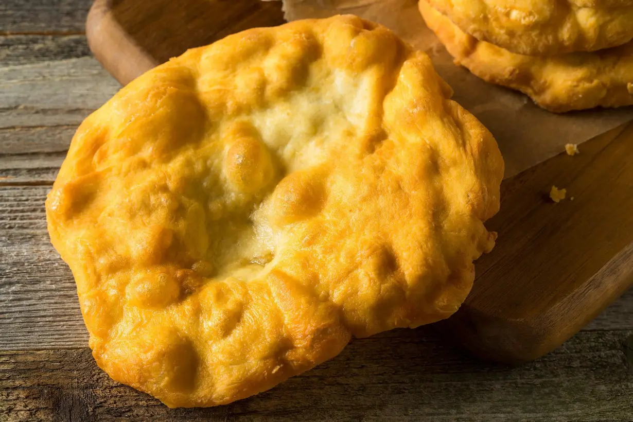 Fry bread is pictured.