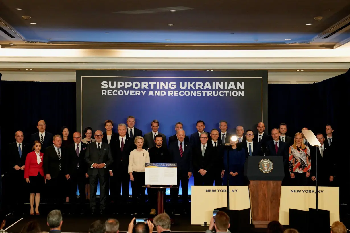 U.S. President Biden hosts event with world leaders launching a Joint Declaration of Support for Ukrainian Recovery and Reconstruction