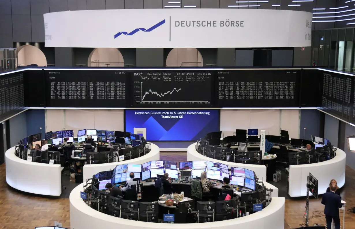 German share price index DAX graph is pictured at the stock exchange in Frankfurt