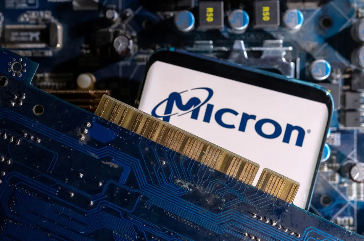 Illustration shows Micron logo