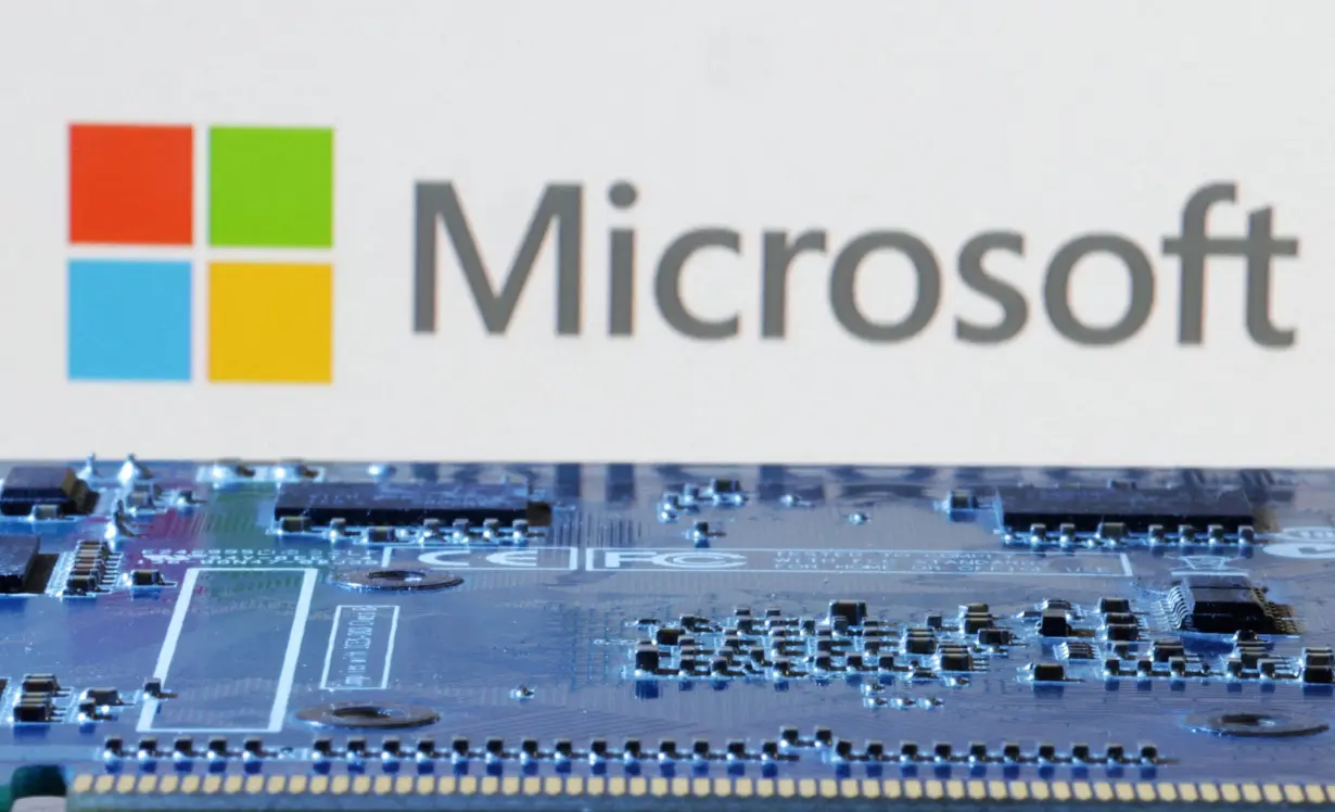 FILE PHOTO: Illustration shows Microsoft logo