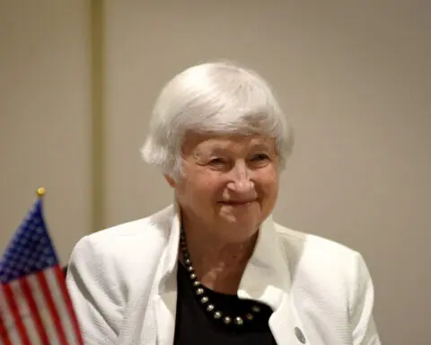 Yellen says economy on 'soft landing' path, Fed's policy rate will fall to neutral level