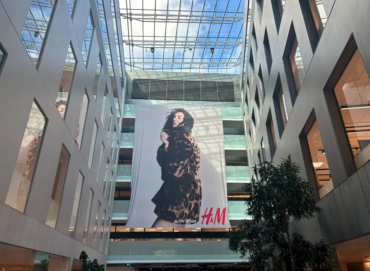 Promotional advertisement of H&M's autumn/winter collection in Stockholm