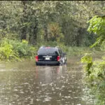 Family rescues driver from floodwaters as Helene hits