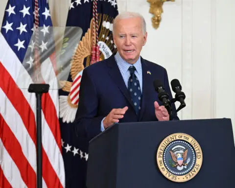 Biden and Harris tout administration’s efforts to curb gun violence