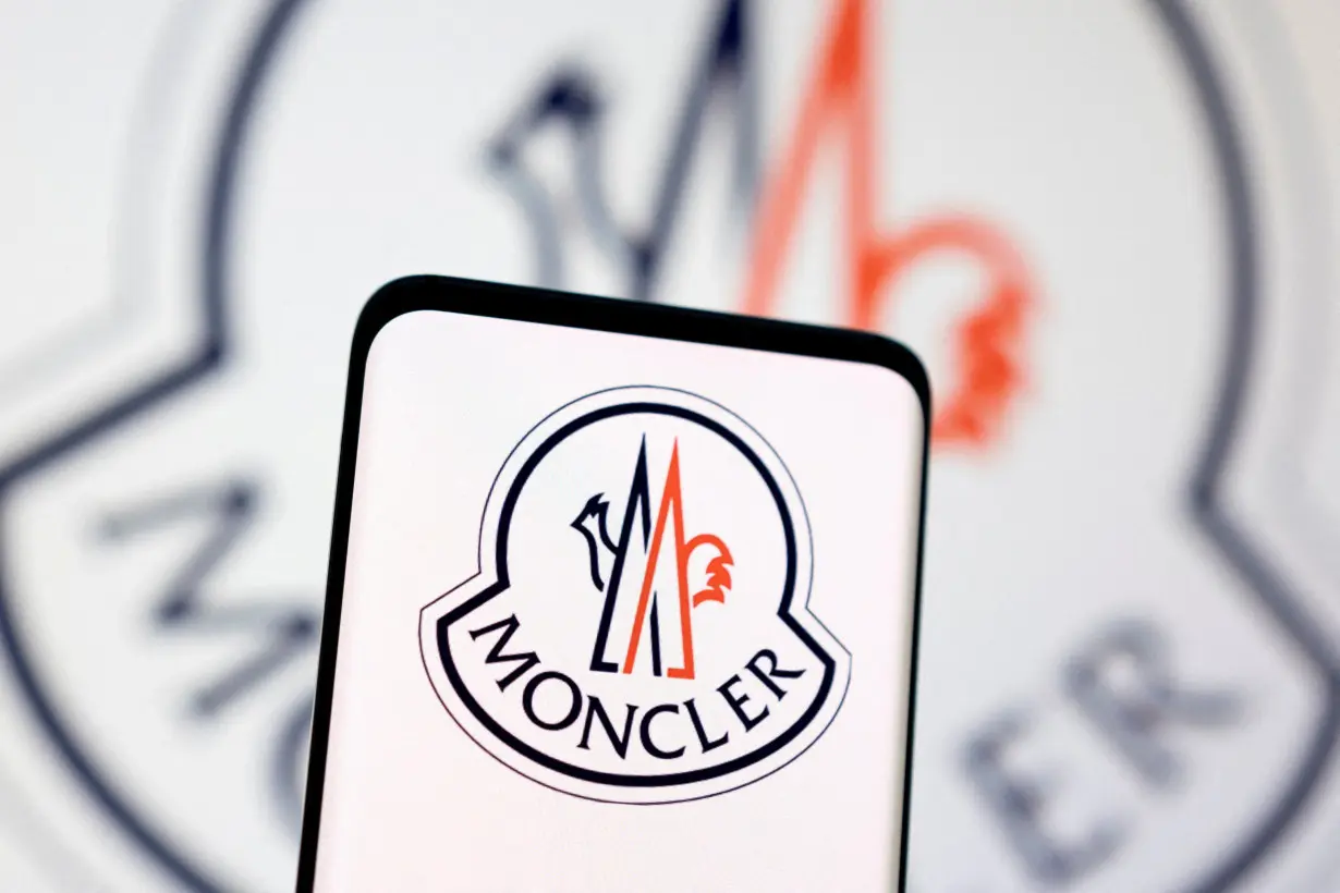 FILE PHOTO: Illustration shows Moncler logo