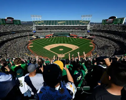 ‘Today there is crying in baseball’: Athletics bid farewell to Oakland with one final victory