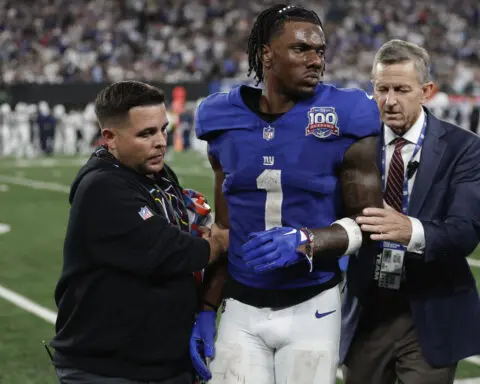 Giants' Malik Nabers, Cowboys' Micah Parsons injured in Thursday night game