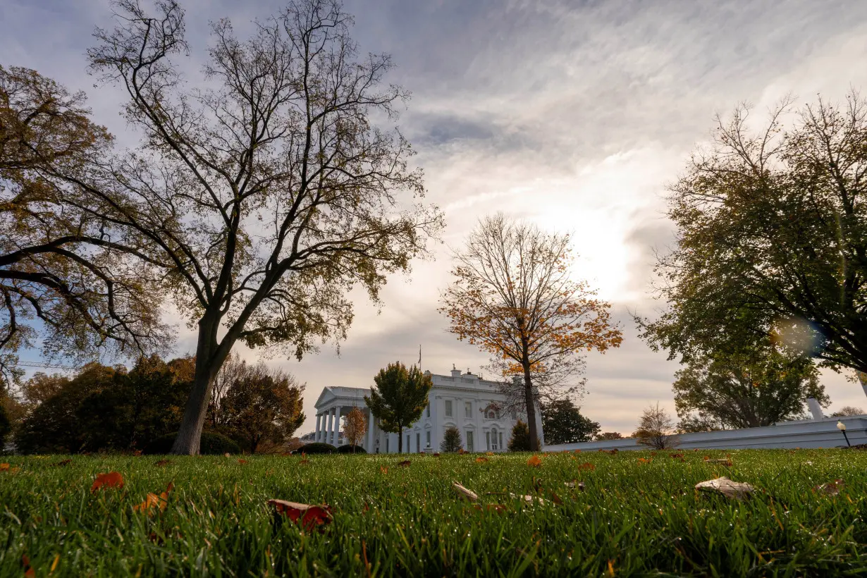 A general view of the White House