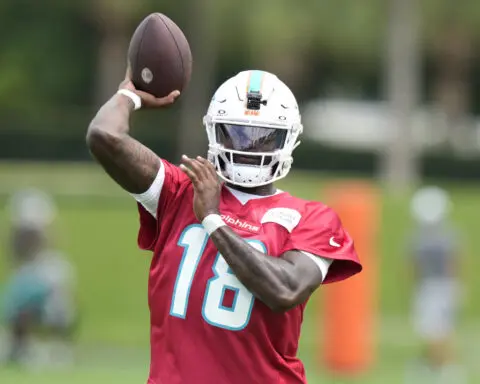 Tyler Huntley will start at quarterback for the Dolphins against the Titans