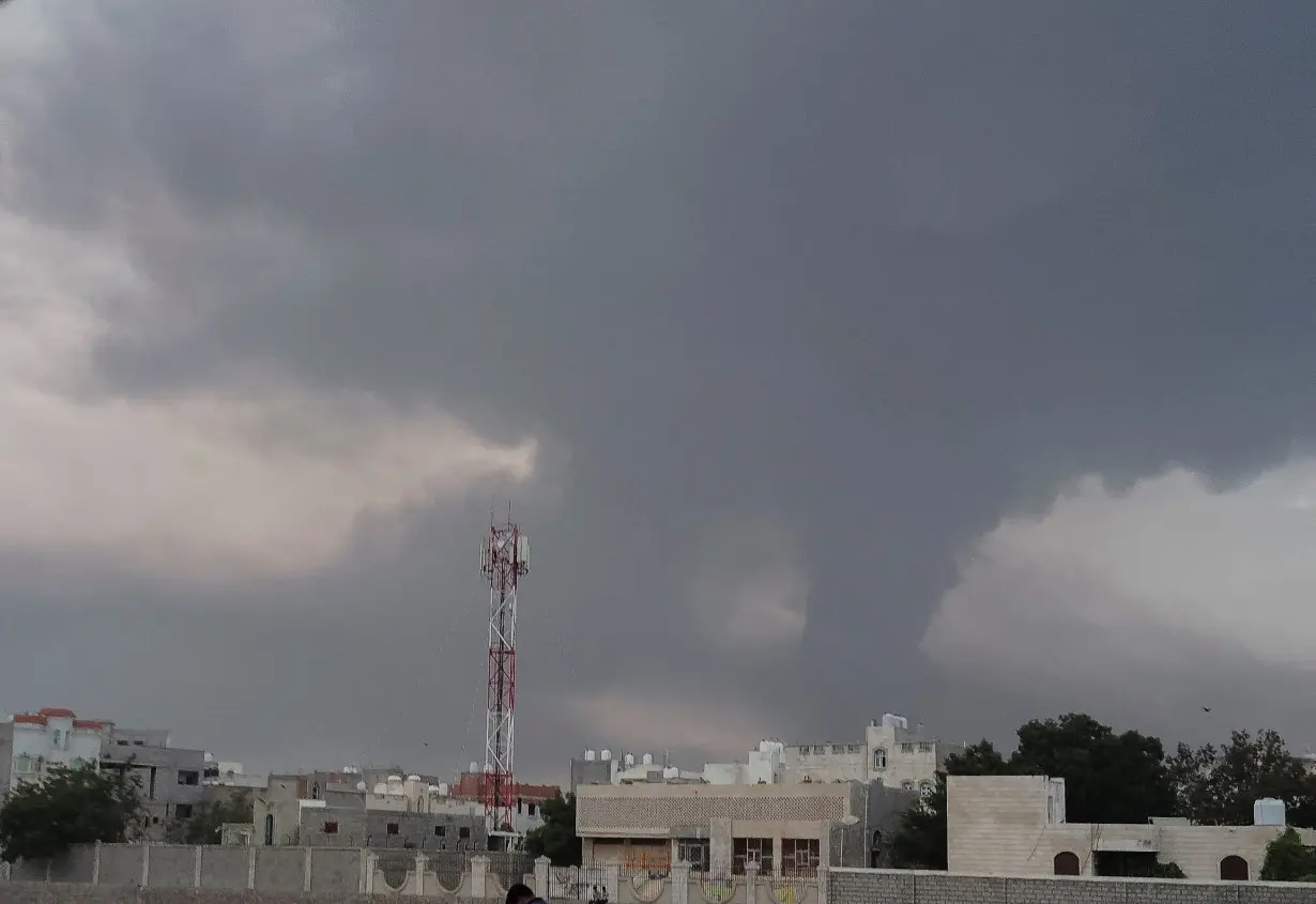 Smoke rises from the site of Israeli air strikes in the Red Sea port city of Hodeidah