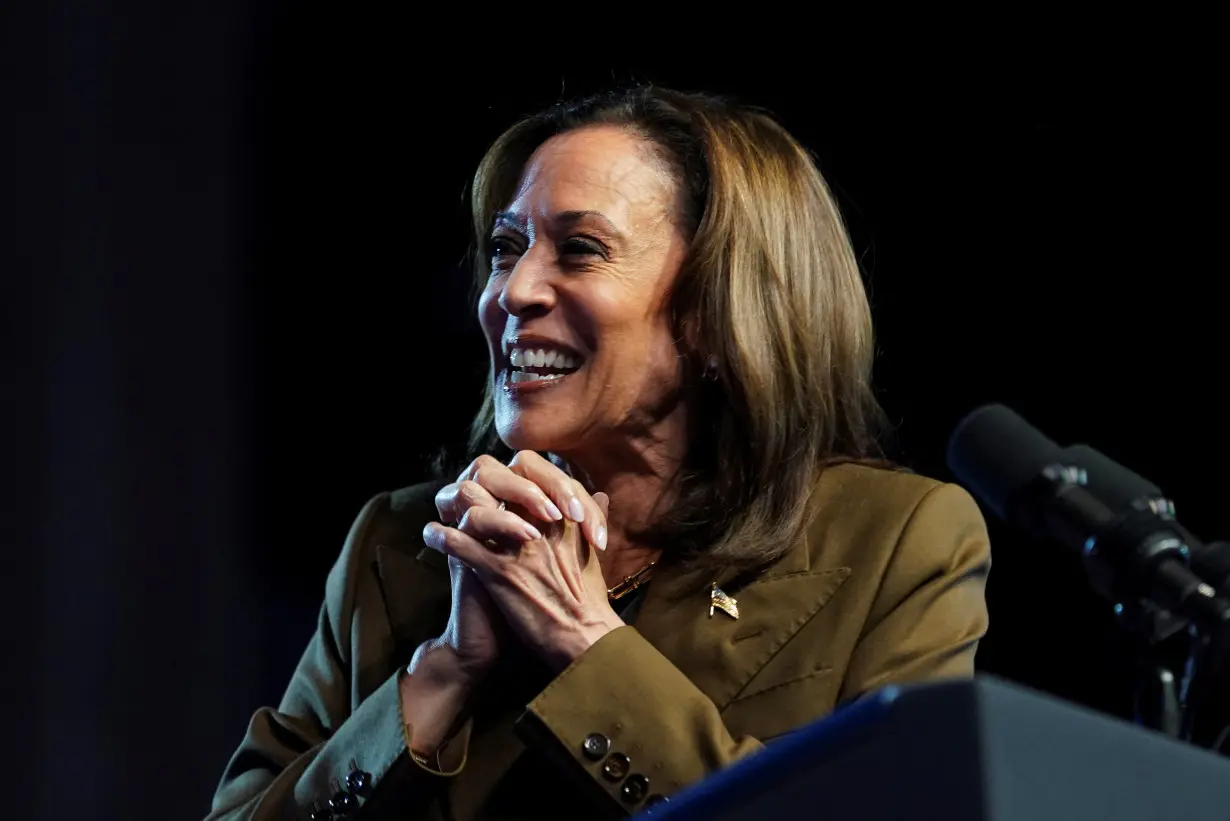 Democratic presidential nominee and U.S. Vice President Harris holds a campaign rally, in Las Vegas