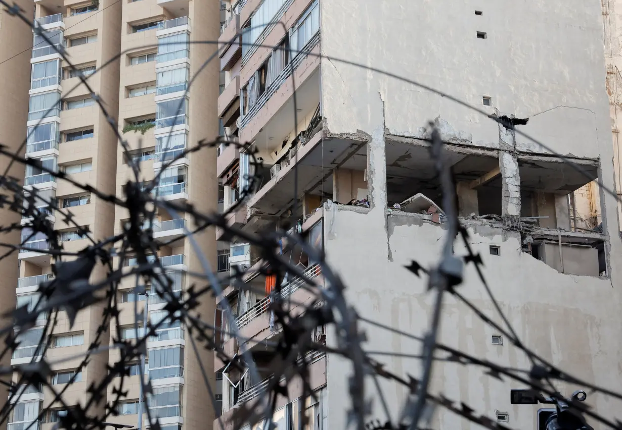 Aftermath of an Israeli strike, in Beirut