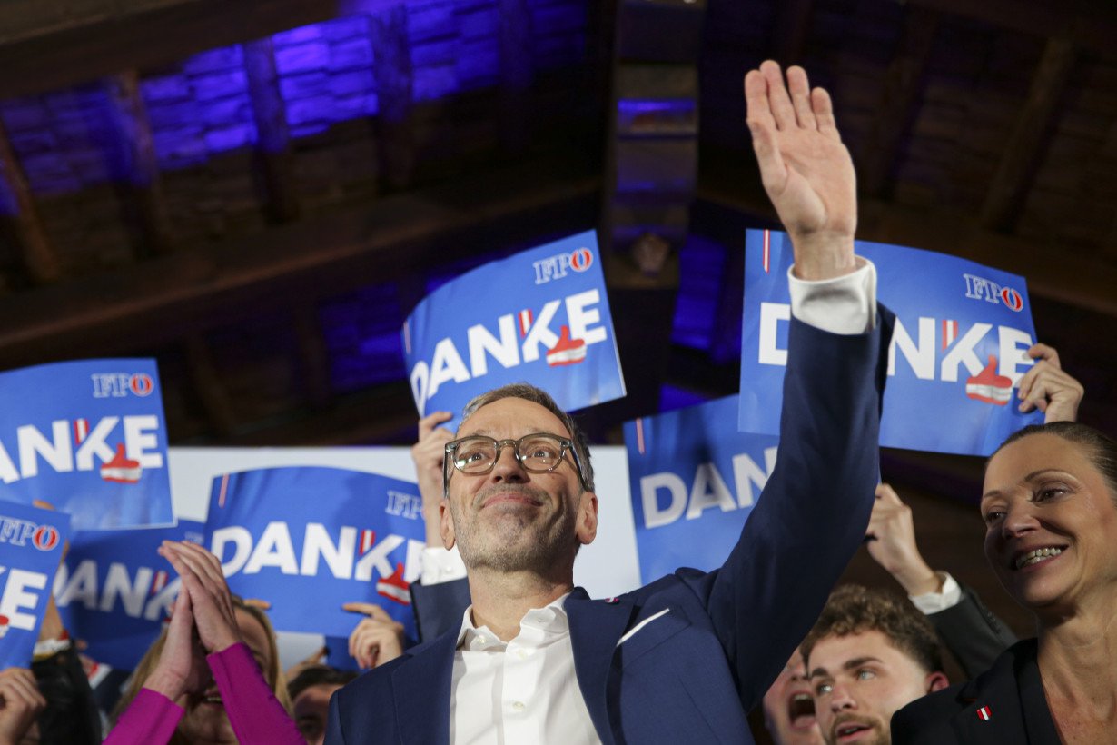 Austria's Freedom Party secures first far-right national election win since World War II