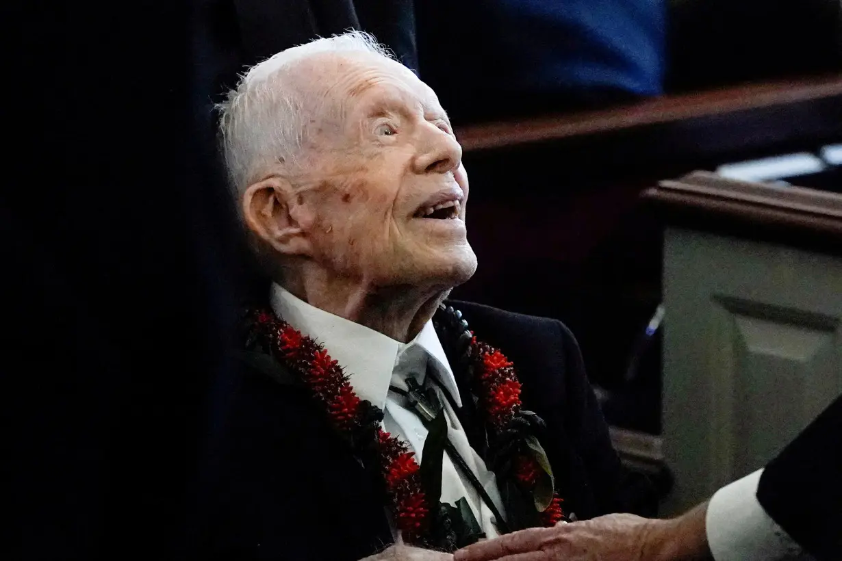 FILE PHOTO: The funeral service for former U.S. first lady Rosalynn Carter, in Plains