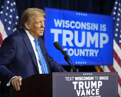 Trump rallies in Wisconsin's critical Democratic stronghold ahead of the vice presidential debate