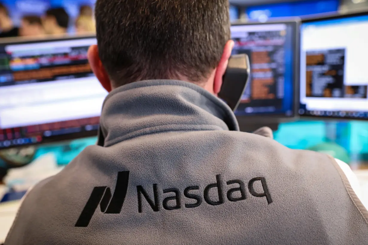 A Nasdaq market maker works during the Beyond Meat IPO at the Nasdaq Market site in New York