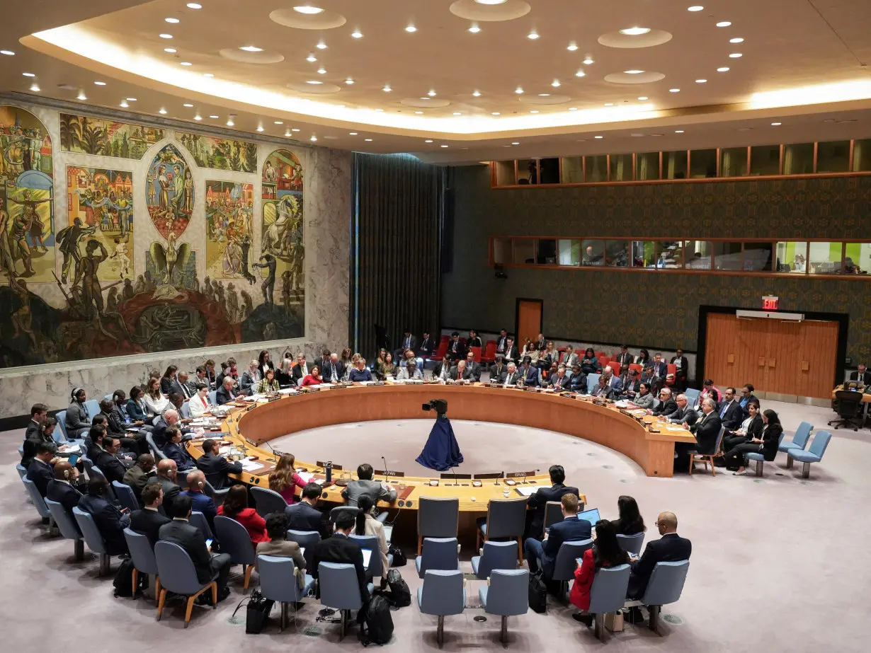 United Nations Security Council meeting at U.N. headquarters in New York