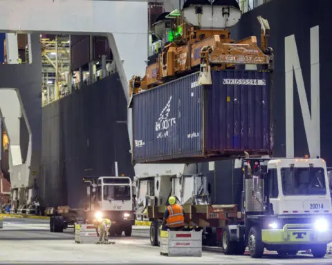 Dockworkers join other unions in trying to fend off automation, or minimize the impact