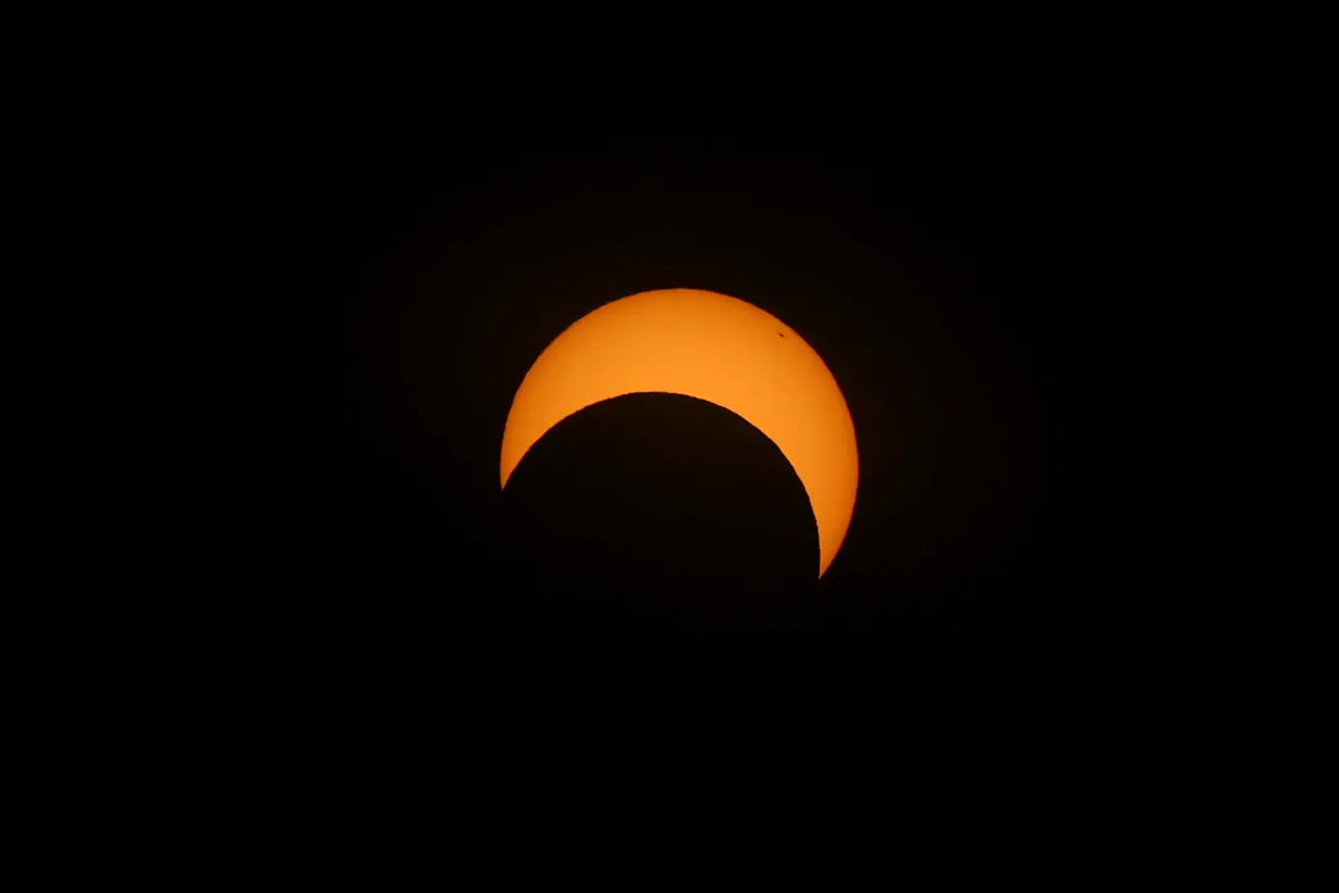 Annular solar eclipse as seen in Las Horquetas