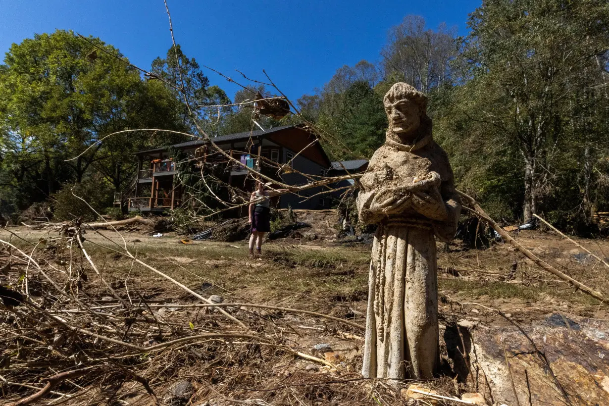 Aftermath of Hurricane Helene in North Carolina