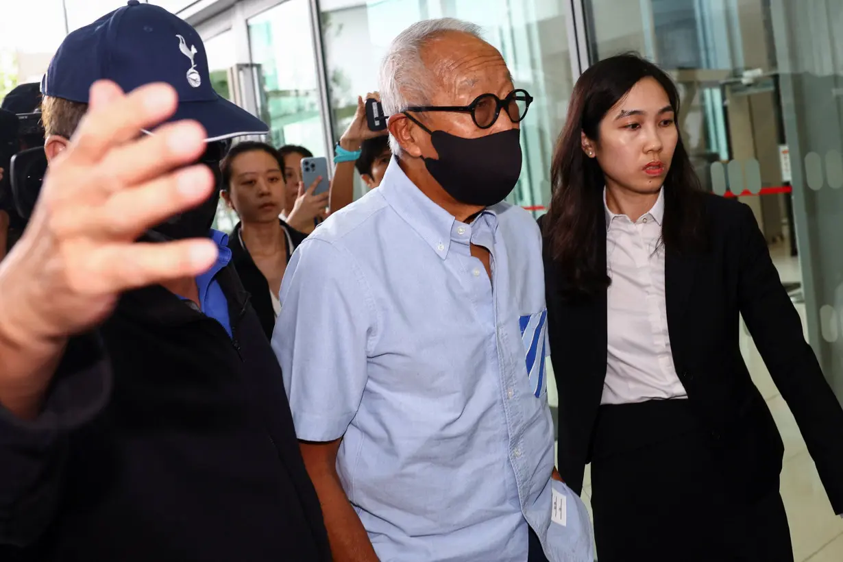 Malaysian property tycoon Ong Beng Seng arrives at the state court, in Singapore