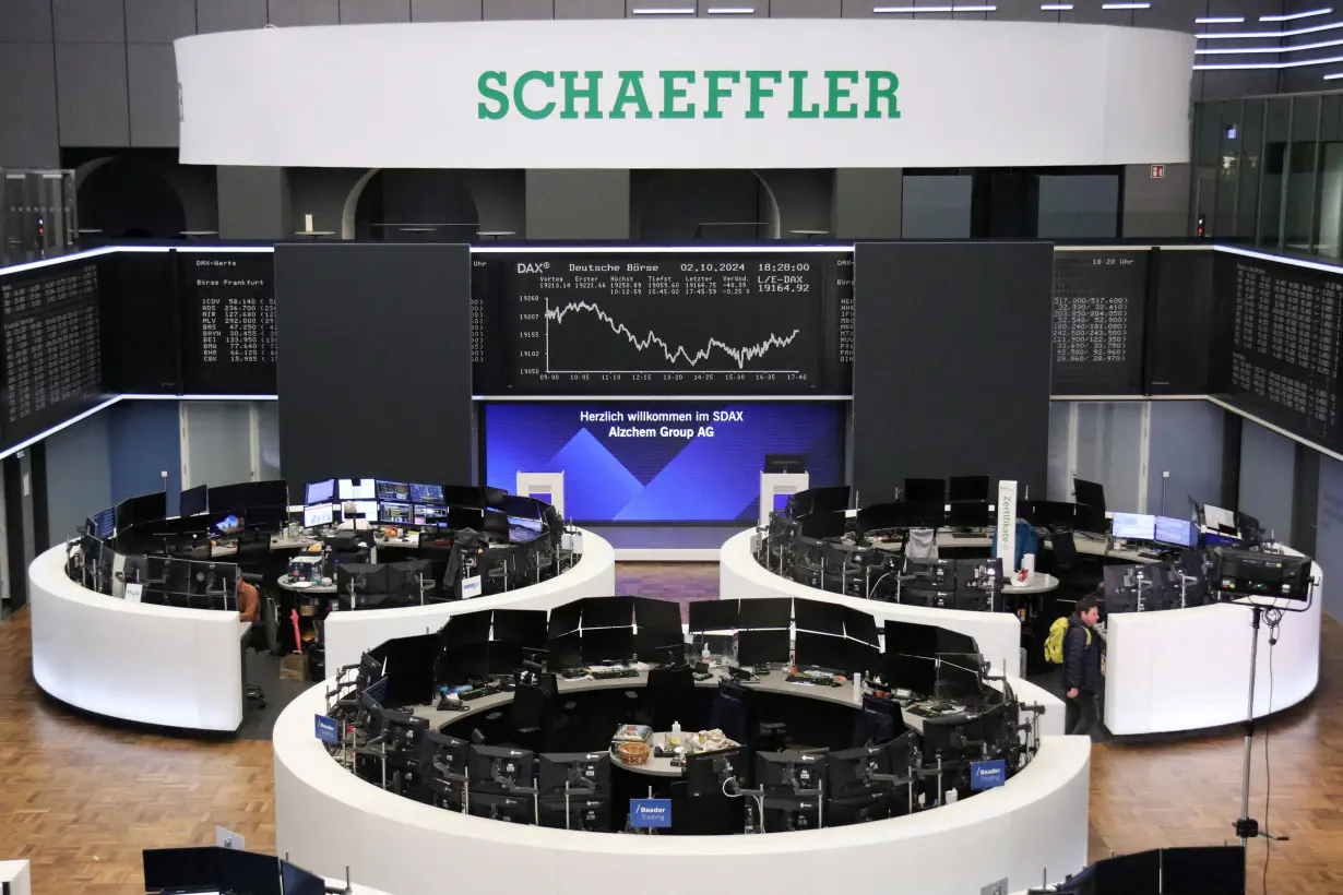 German share price index DAX graph is pictured at the stock exchange in Frankfurt