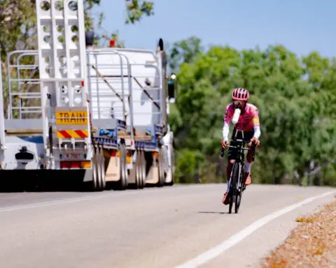 Headwinds, hunger and ‘a very close call’ with a kangaroo: Lachlan Morton sets fastest time cycling around Australia