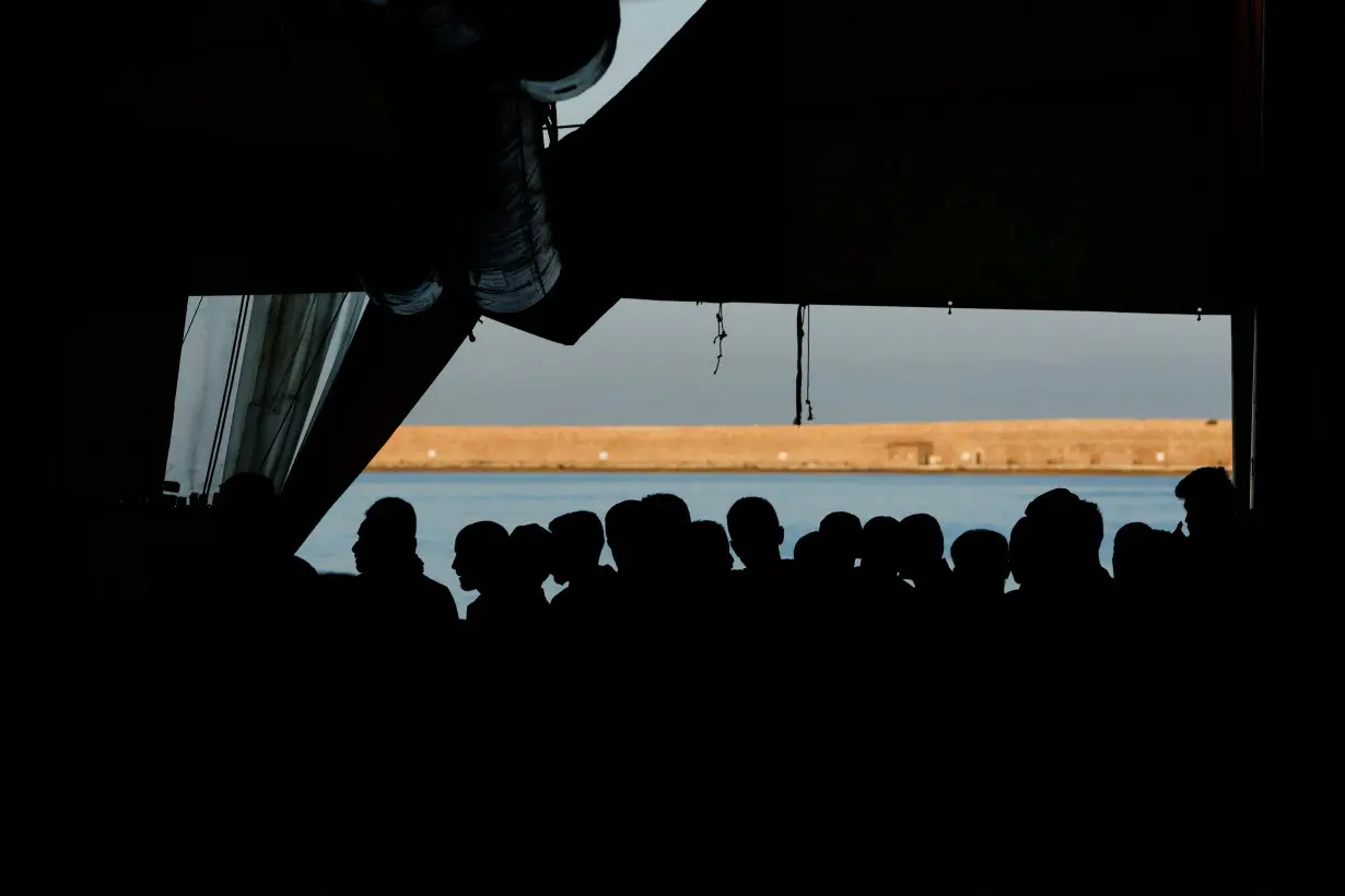 FILE PHOTO: MSF migrant rescue ship Geo Barents arrives in Livorno port with migrants