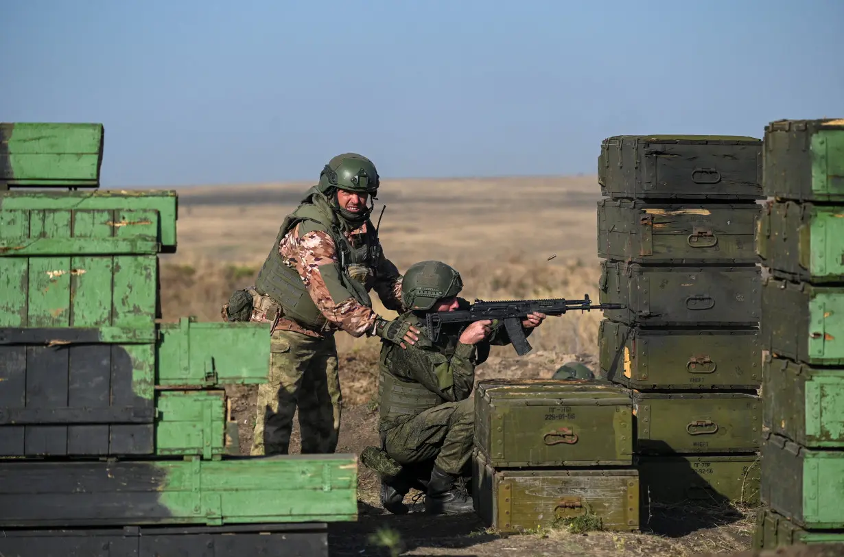 Russian recruits undergo combat training in Rostov region