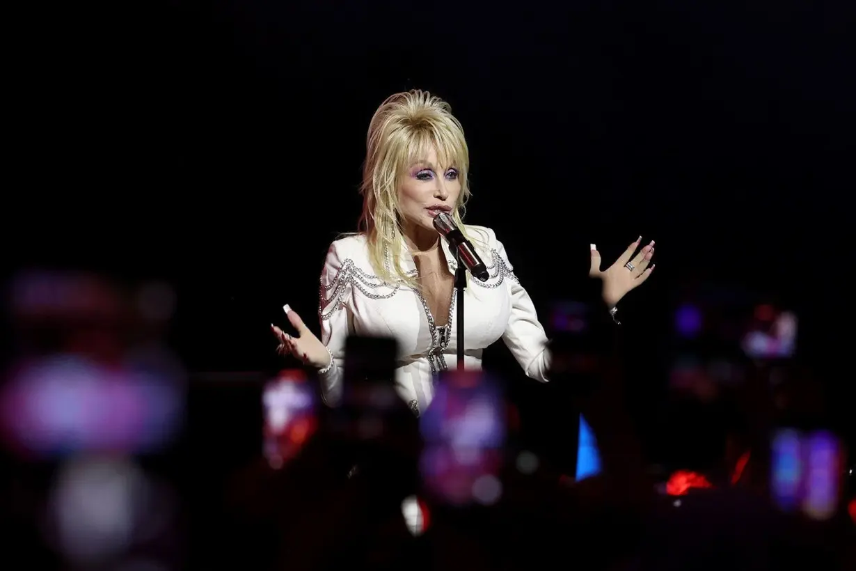 Dolly Parton, pictured in June, pitched in toward Hurricane Helene relief efforts.