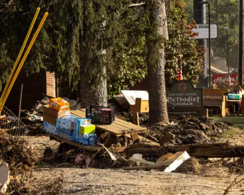 By mule and helicopter, volunteers deliver aid to Helene victims