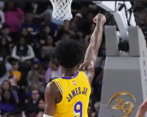 Bronny James begins his Lakers career with a preseason debut. LeBron won't join until the next game