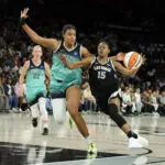 WNBA Playoffs: Las Vegas Aces stave off elimination and keep three-peat hopes alive with win against New York Liberty